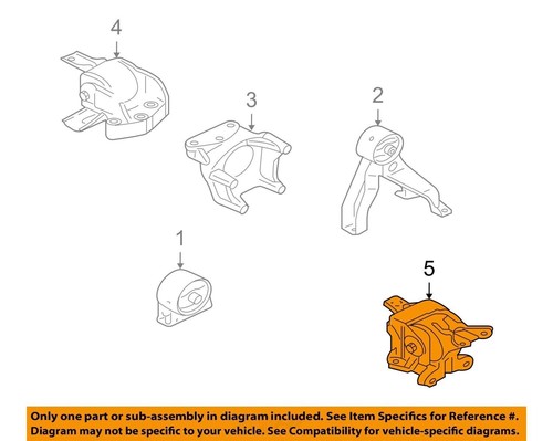New Left Trans Mount MN184301 for 2007-2013 Mitsubishi Outlander 3.0L Auto Trans - Picture 7 of 7