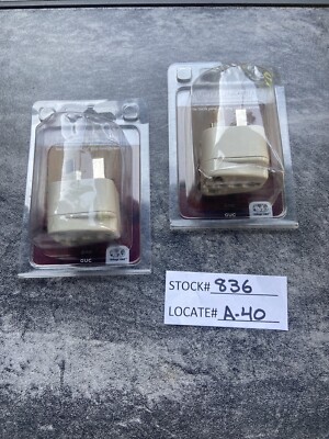 (TWO) Voltage Valet Grounded Adaptor Plug Model# GUC