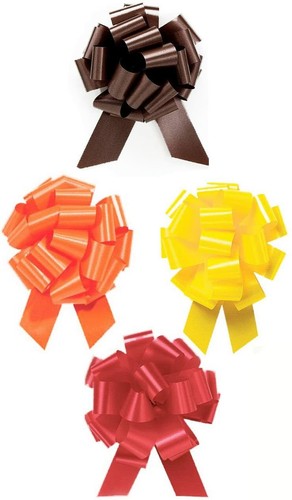 PMU Perfect Pull String Bows Yellow 8 Inch 20 Loops (2 & 1/2 Inch Ribbon) - Bild 1 von 25