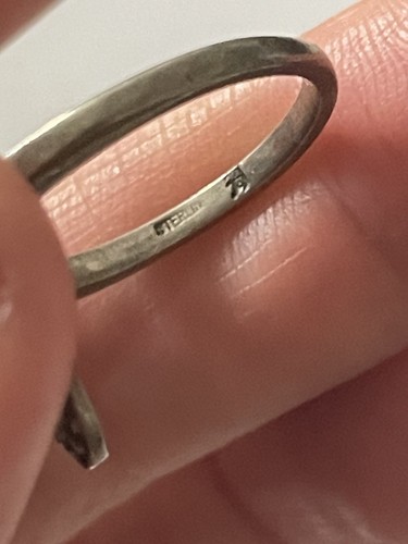 Vintage Sterling Silver Floral Deco Design Marcasite Cocktail Ring Size 6 - Picture 8 of 10