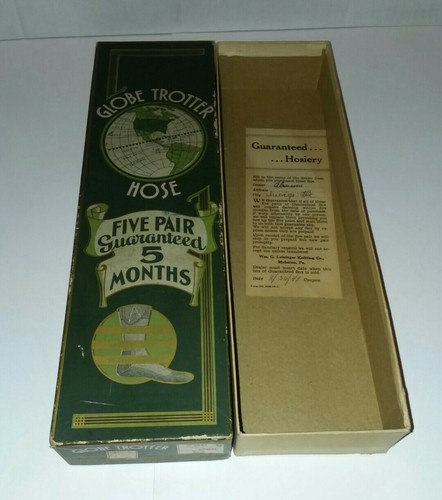 1940's Globe Trotter Hose Socks With Box - Picture 5 of 7