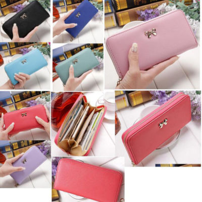 Women Lady Fashion Leather Zip Purse Clutch Wallet Card Holder Case Coin Handbag