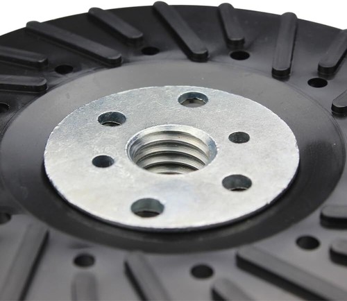 Almohadilla de respaldo de disco de fibra de resina SATC 10 PIEZAS 4,5" X 5/8"-11 con tuerca de bloqueo para amoladora - Imagen 6 de 6