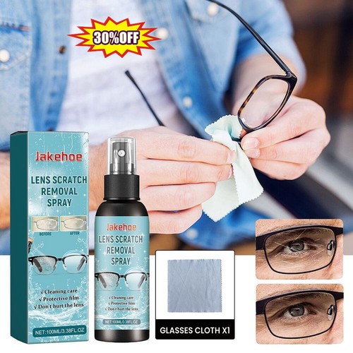 100ml Lens Cleaner Spray Eyeglass Cleaner, with Microfiber Cloths 2 US