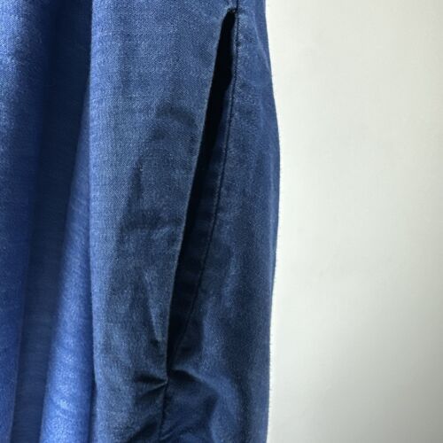 Boden Sophia Shirt Dress Size 10 Reg Denim Blue Cotton Short Sleeve Button Down - Picture 13 of 14