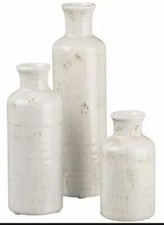 Sullivans Ceramic Vase Set - 3 Small Vases Rustic Home Decor Modern Farmhouse...