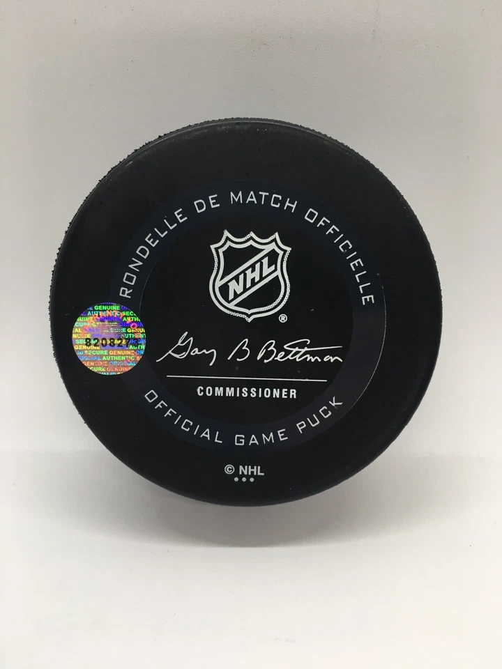 SIGNED OFFICIAL GAME PUCK PITTSBURGH PENGUINS MATT MURRAY NEW - Imagem 2 de 2