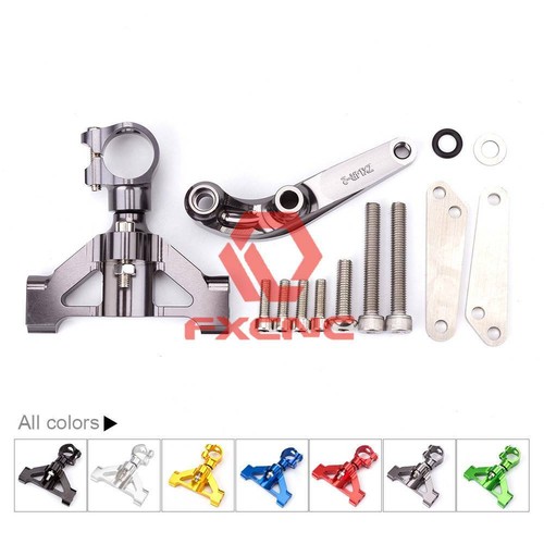 CNC Aluminum Steering Damper Stabilizer Bracket Kit Fit Kawasaki ZX14R 2006-2016 - Bild 4 von 17