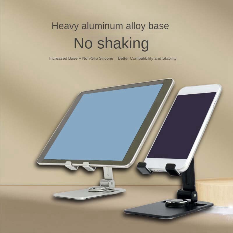 Multifunctional Folding Mobile Phone Aluminum Alloy Bracket Rotatable Lazy N2Q6 - Picture 2 of 8