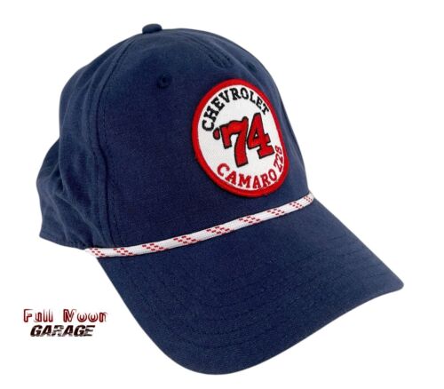 NUEVO Chevrole Camaro Z28 Parche Azul Marino 74 Chevy Hombres Gorra Snapback Sombrero - Imagen 2 de 4