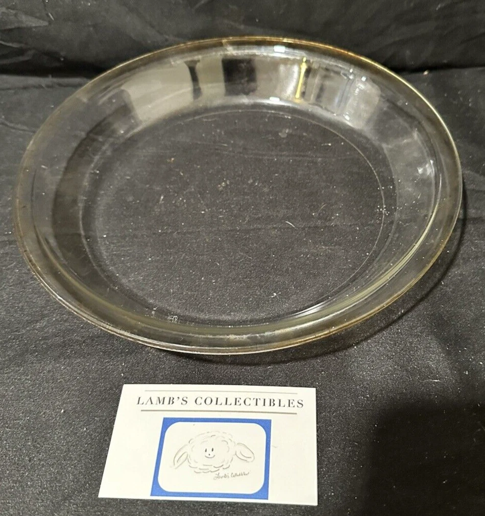 Vtg Pyrex Pie Baking Dish 209 - 10" Outer Diameter 8" inner Bakeware Ovenware