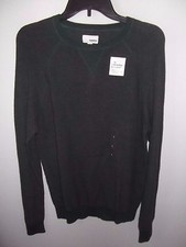 SONOMA - MEN - SWEATER - GREEN - CREW NECK - SIZE LARGE  AC-24-490x2 