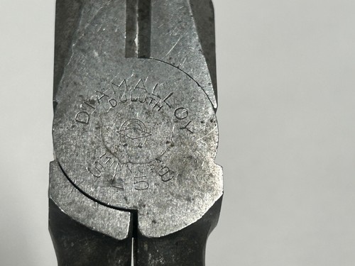 Vintage Diamalloy SL58 Lineman Electricians Cutters Pliers USA (A6) - Picture 3 of 12