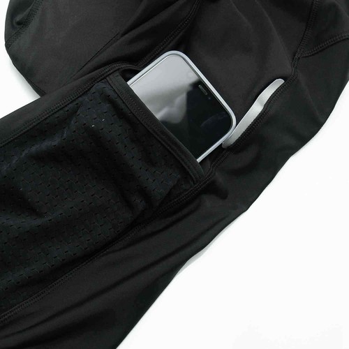 Miloto Men's Cycling Bib Shorts with Pockets Black Padded Cycling Bib Knickers - Picture 6 of 12