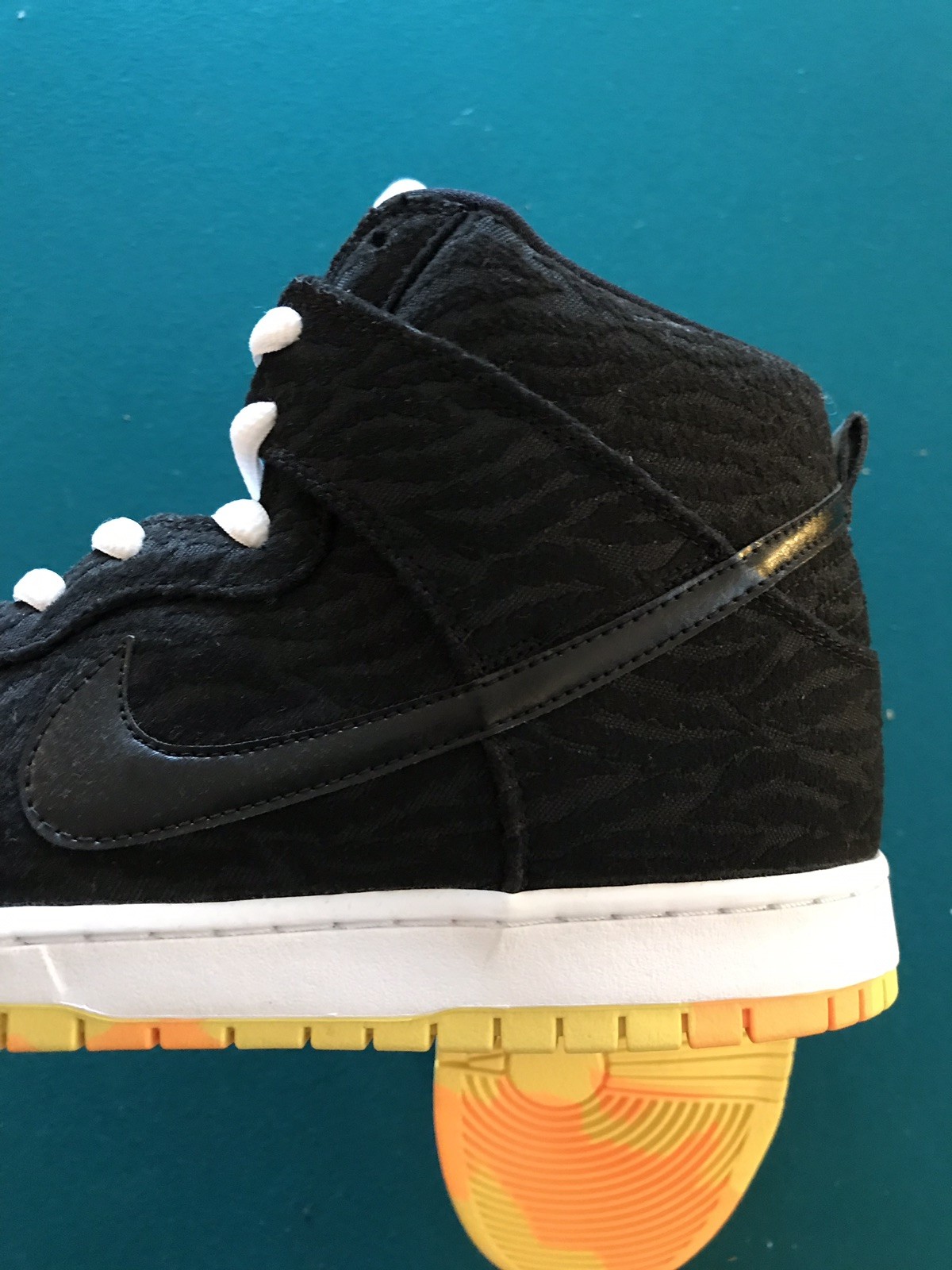 Nike Nike Nike SB Dunk High Pro Size 14 Black White Yellow orange Brand New Never Worn 8aa86a Nike Nike Nike SB Dunk High Pro Size 14 Black White Yellow orange Brand New Never Worn 8aa86a