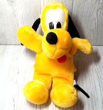 Pluto Hand Puppet Walt Disney World 11" Plush Doll Walt Disney Mickey Yellow Dog