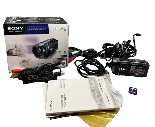 Sony HDR-CX160 Handycam Camcorder Video Camera HD W/Battery & Charger - TESTED