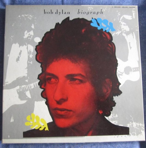 bob dylan  biograph.  5 record deluxe edition complete with inserts . EX cond.