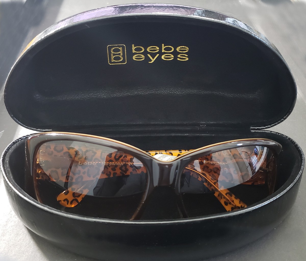 BEBE Brown Tigress Fab-you-lous FT78055 Sunglasses - Retail $190