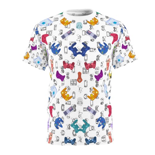 Bunte T-Shirt ""All Over Print"" Unisex Schnitt & Nähen - Bild 9 von 13