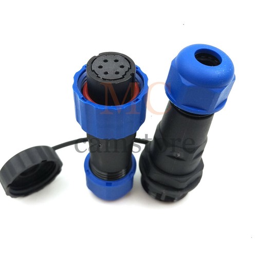 SD16 Waterproof 6pin Power Connector, Aviation Plug Reverse Solar LED Connector - Picture 4 of 8