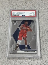 2019 Mosaic Zion Williamson Rookie Red Jersey Image Variation PSA 10 