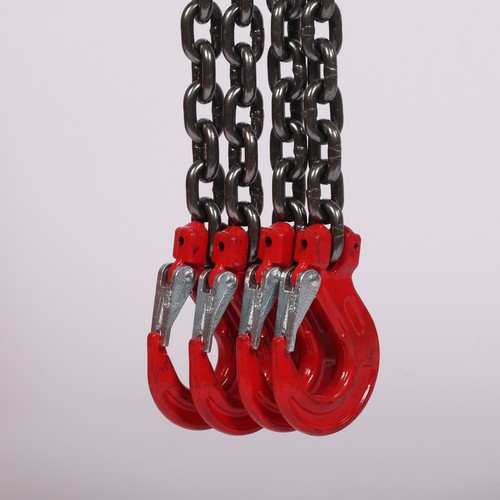 Anschlagkette Kettengehänge 1-4 Strang 2-5t 8mm Kette 1m 2m Krankette Hakenkette - Bild 13 von 24