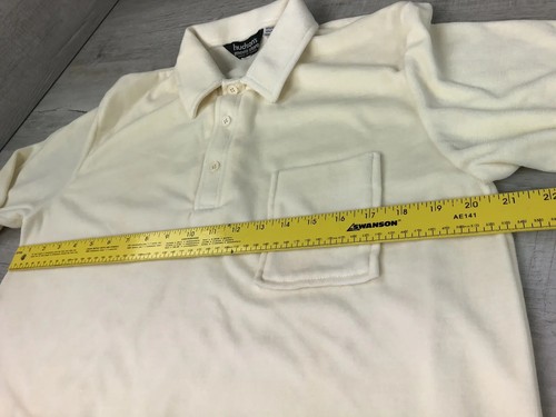 Vintage Hudson’s Men’s Store Shirt 70s 80s Plush Disco Collared 3 Button Mens L - Picture 11 of 12