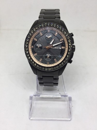 Black Fossil Decker Chronograph 