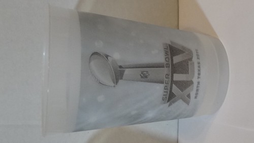 Set of 2 Super Bowl XLV Plastic Cups North Texas AT&T 2011 Packers Steelers Lot - Picture 3 of 5