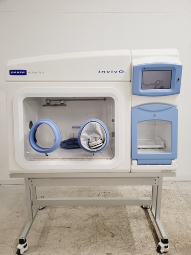 Baker Ruskinn Invivo2 500 Hypoxia Handschuhfach Arbeitsstation Auf Trolley Labor