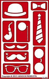 Armour Over N Over Glas Ätzschablone Steampunk Gesichter, 1er-Pack - Bild 1 von 1
