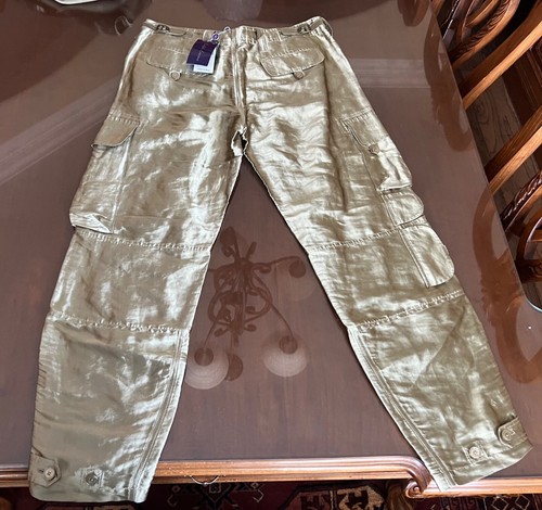 Ralph Lauren Purple Label Mitchell Metallic Gold Organza Hose EINZELHANDEL $ 2490 - Bild 12 von 24