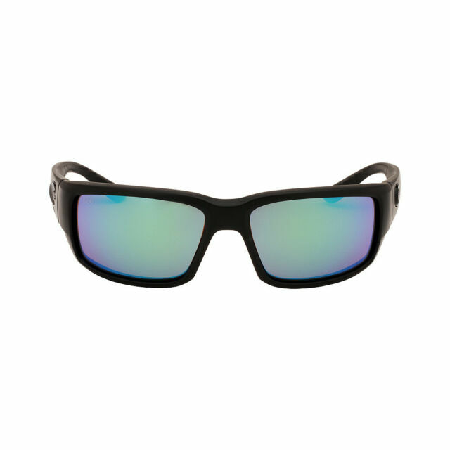 Green Mirror 580 Plastic Lens Costa Del Mar Fantail Sunglasses Blackout