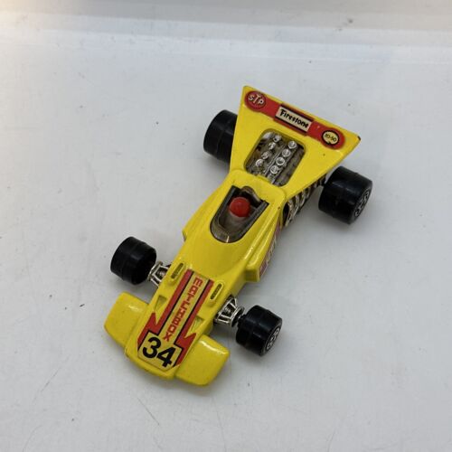 Coche de carreras Matchbox Speed Kings Thunderclap F1 K-34 amarillo 1971 F1 fundido a presión - Imagen 6 de 8
