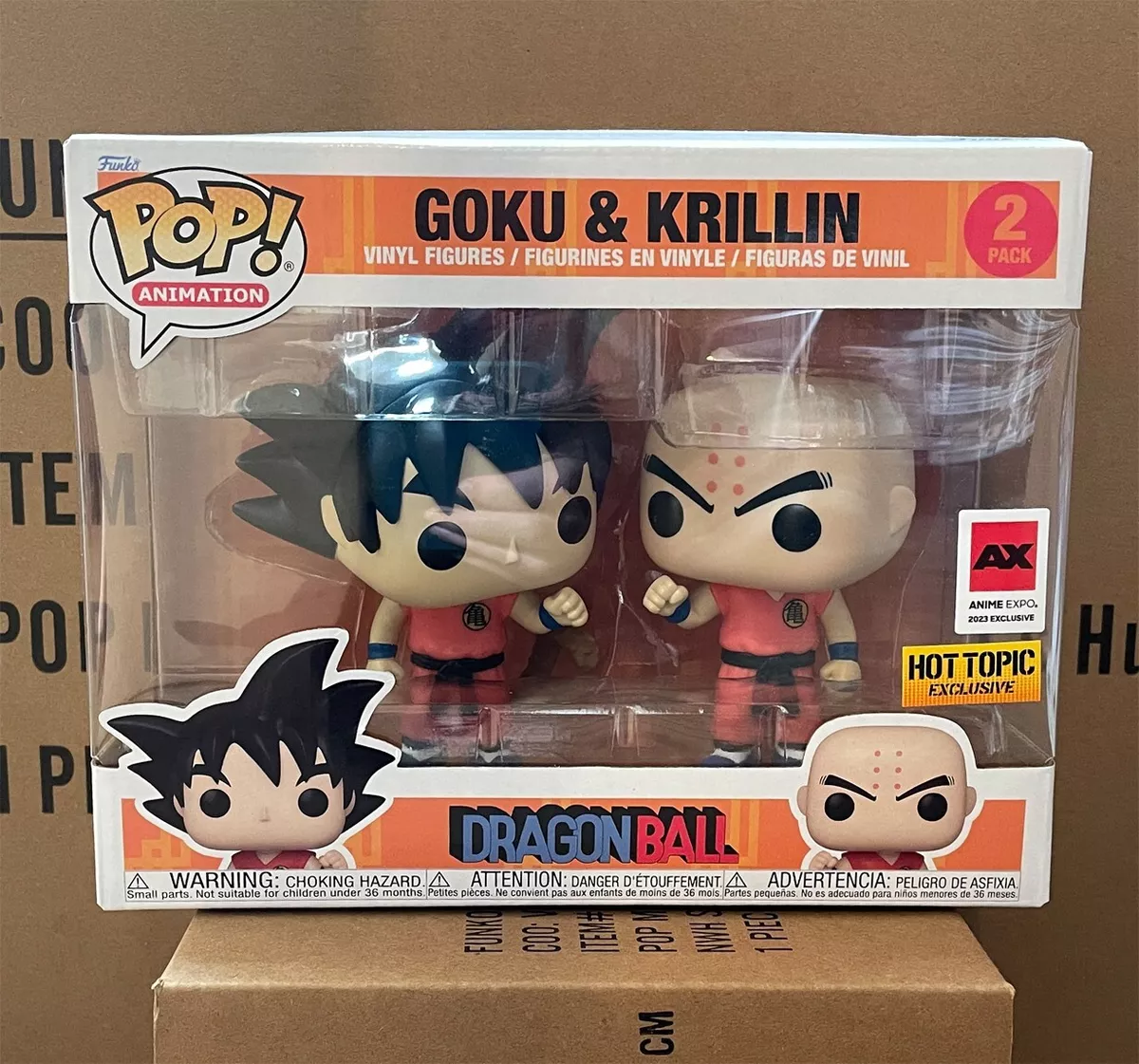 Figurine Pop Dragon Ball pas cher : Goku & Krillin - Pack