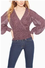 Brand New Matilda Smocked Silk Blouse from PARKER Multiple Color Size L