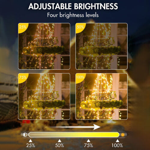 10M/50M LED Lichtschlauch Lichterkette Strom Lichterschlauch Garten Außen Party - Bild 17 von 54