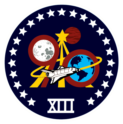 NASA Astronaut Class 13 Vinyl Sticker 3 in.