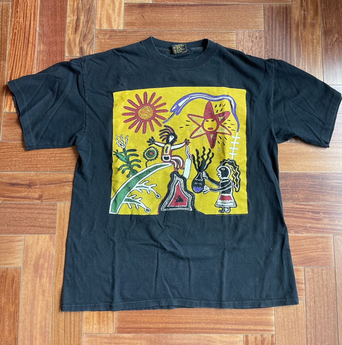 Vintage Midnight Oil Band T Shirt Art Tee Alt Rock Single