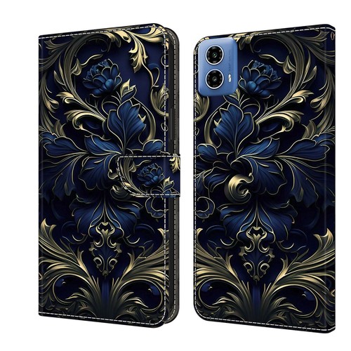 Printed Flower Wallet Phone Case for Motorola E13 G30 G22 E32 E22 G31 G10 E20 G - Picture 16 of 28