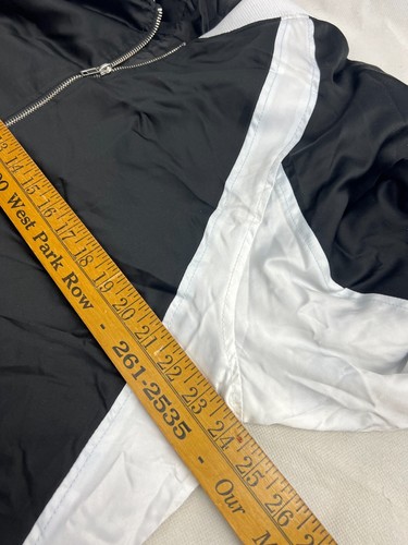 Jackson Black White Windbreaker Jacket Mens Sz XL Embroidered Eagle On Back New - Picture 6 of 9