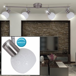 Chrom Decken Beleuchtung Balken Strahler Leuchte Wohn Zimmer Lampe Spots drehbar