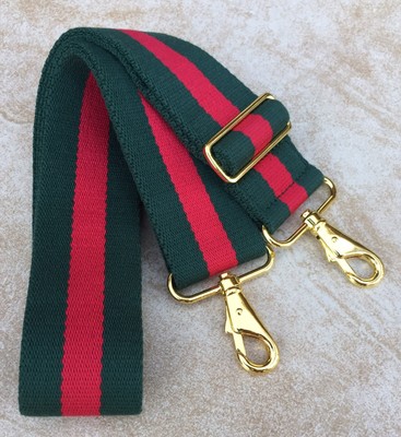 Replacement Green Red Stripe Bag Purse Tote Strap For GUCCI 27” Drop