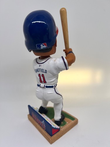 Atlanta Braves Gary Sheffield Action bobblehead ticket Base Foco - Picture 10 of 11
