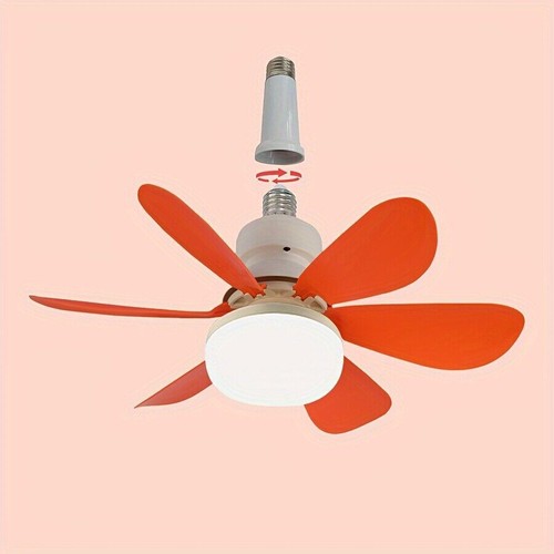 Socket Fan Ceiling Fan With Light Remote Control E26/E27 Noiseless Ceiling Fan - Picture 27 of 32