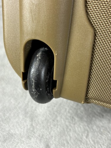 Hartmann Wheeled Carry-on Luggage Nylon & Leather Trim Rolling 22x17x9 Travel - Picture 19 of 19
