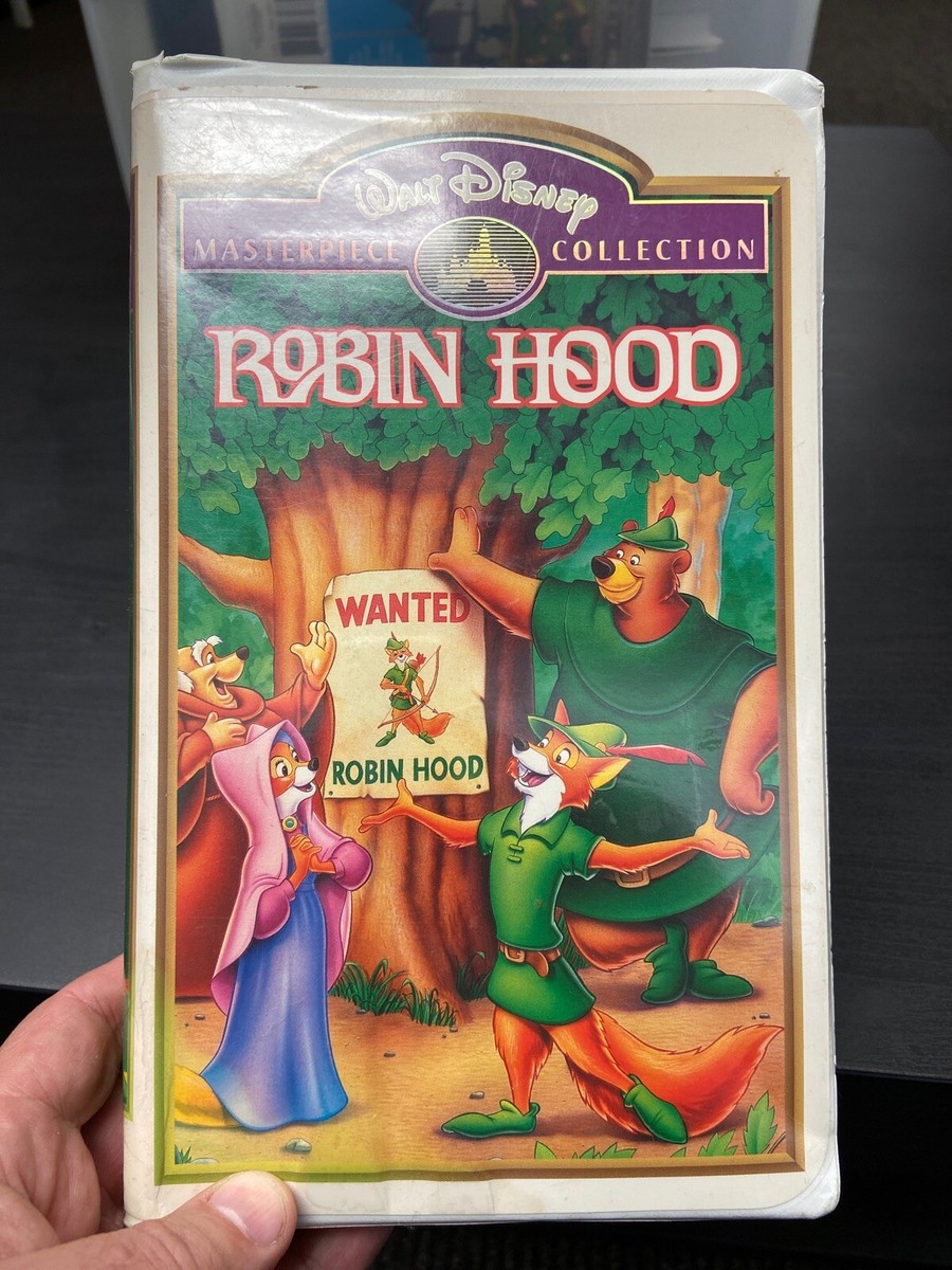Walt Disney's ROBIN HOOD VHS Masterpiece Collection Clamshell Case | eBay