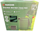 Parkside Flexible Garden Hose Set 15m | Expandable with Spray Gun + Storage Bag