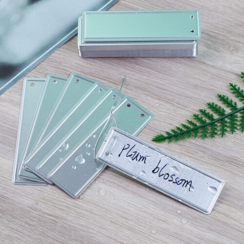 200 Aluminum Plant Tags with 200 Metal Wires Double Sided Write On Metal Labe... - Picture 2 of 6